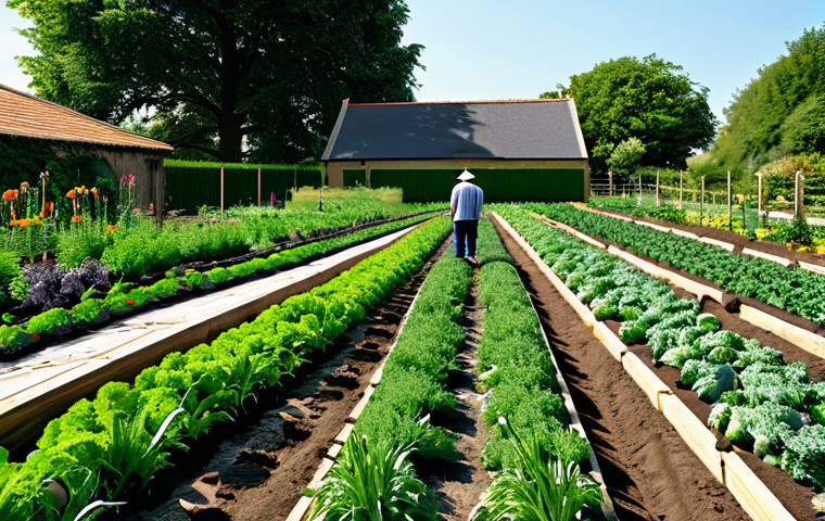 Associated Crops**
"A vibrant vegetable garden showcasing companion planting, with carrots and onions growing intermixed. Fully clothed gardener tending the crops. Appropriate attire. Safe for work. Educational setting. Perfect anatomy, natural proportions, well-formed hands, proper finger count, natural lighting. High quality, professional photography. Family-friendly."
**