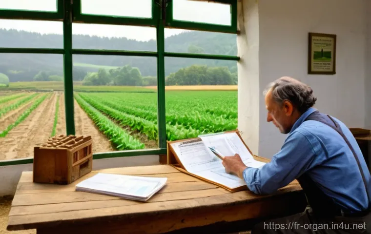 유기농업 자격증 시험 준비 일정 - **Prompt 1: The Visionary Farmer in the French Countryside**
    "A thoughtful French organic farmer...